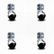 Service Caster 2 Inch Bright Chrome Polyolefin Ball Caster - Corner Mount Bracket - SCC, 4PK SCC-GR01S20-POS-BC-716-4-CB90-4 - alternate 1